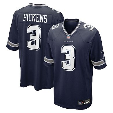 Men's Nike George Pickens Navy Dallas Cowboys Game Jersey