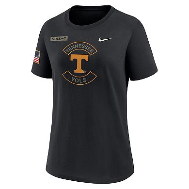Women's Nike Black Tennessee Volunteers 2025 Military Appreciation Dri-FIT T-Shirt