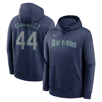 Men's Nike Julio Rodríguez Navy Seattle Mariners Player Name & Number Club Fleece Pullover Hoodie