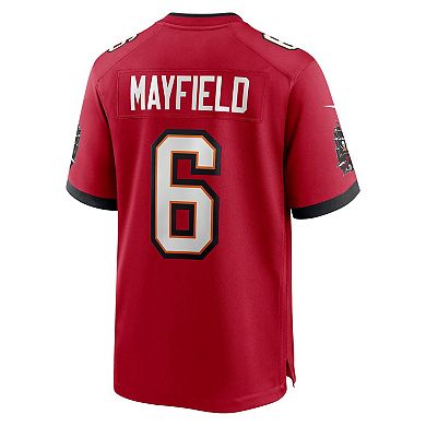 Men's Nike Baker Mayfield Red Tampa Bay Buccaneers 50th Anniversary Game Jersey