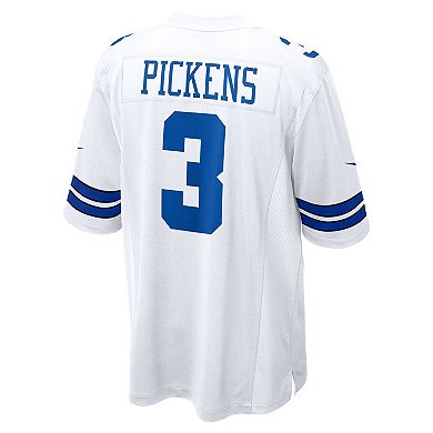 Men's Nike George Pickens White Dallas Cowboys Game Jersey
