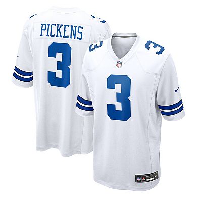 Men's Nike George Pickens White Dallas Cowboys Game Jersey