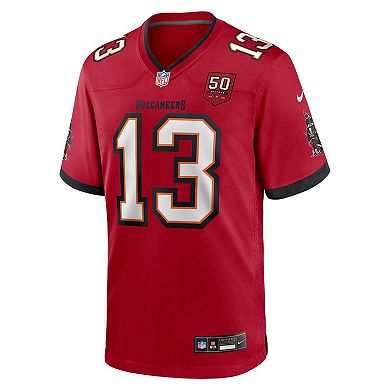 Men's Nike Mike Evans Red Tampa Bay Buccaneers 50th Anniversary Game Jersey