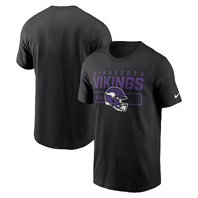 Men's Nike Black Minnesota Vikings Primetime Helmet Essential T-Shirt