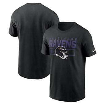 Men's Nike Black Baltimore Ravens Primetime Helmet Essential T-Shirt