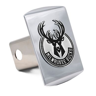 WinCraft Milwaukee Bucks Premium Metal Chrome Hitch Cover