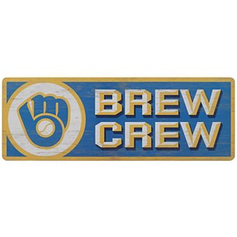 Milwaukee Brewers 10" x 28" Traditions Wood Sign