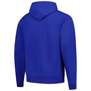 Men's Champion Royal Edmonton Oilers Primary Logo 1-Hit Pullover Hoodie