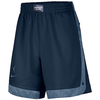 Women's Nike Navy Indiana Fever Fly Basketball Tri-Blend Fleece Shorts