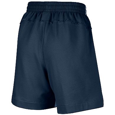 Women's Nike Navy Indiana Fever Fly Basketball Tri-Blend Fleece Shorts