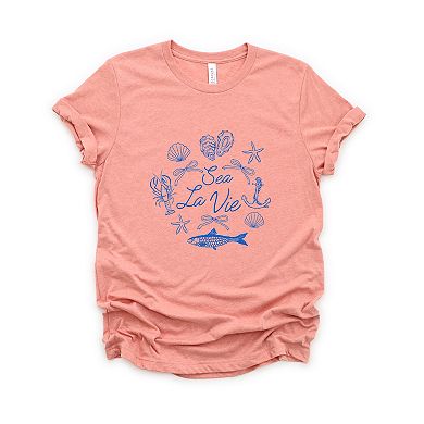 Sea La Vie Collage - Womens Short Sleeve Tee