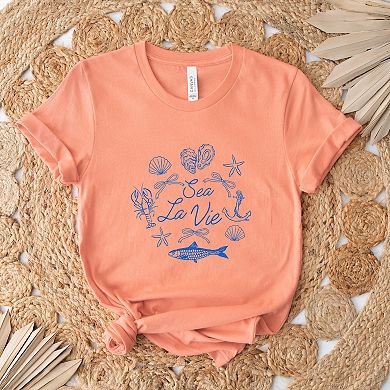 Sea La Vie Collage - Womens Short Sleeve Tee