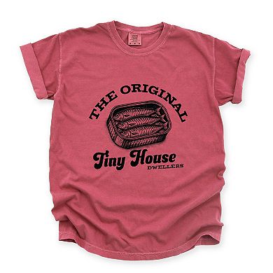 Original Tiny House Dwellers - Womens Garment Dyed Tee
