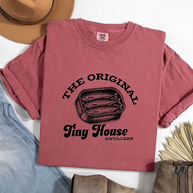 Original Tiny House Dwellers - Womens Garment Dyed Tee