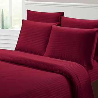 Hotel Collection 1800 Super Soft & Wrinkle Free Luxurious Stripe 6 pc Sheet Set