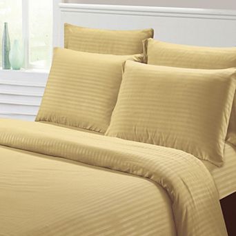 Hotel Collection 1800 Super Soft & Wrinkle Free Luxurious Stripe 6 pc Sheet Set