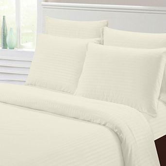 Hotel Collection 1800 Super Soft & Wrinkle Free Luxurious Stripe 6 pc Sheet Set