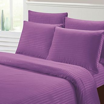 Hotel Collection 1800 Super Soft & Wrinkle Free Luxurious Stripe 6 pc Sheet Set