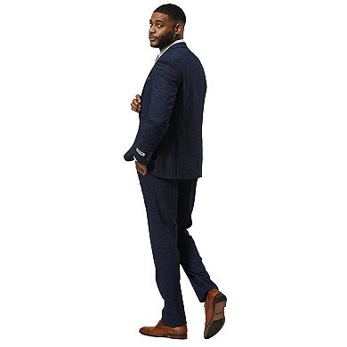 Stacy Adams 3pc Textured Suit Set w/ Peak Lapel