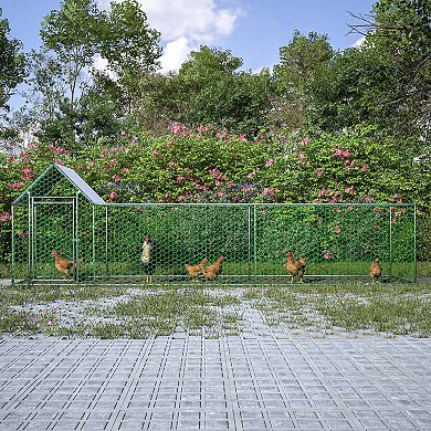 Mondawe 16x3FT Metal Pet Coop Run with Cover