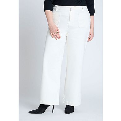 ELOQUII Women's Plus Size Trouser Jean