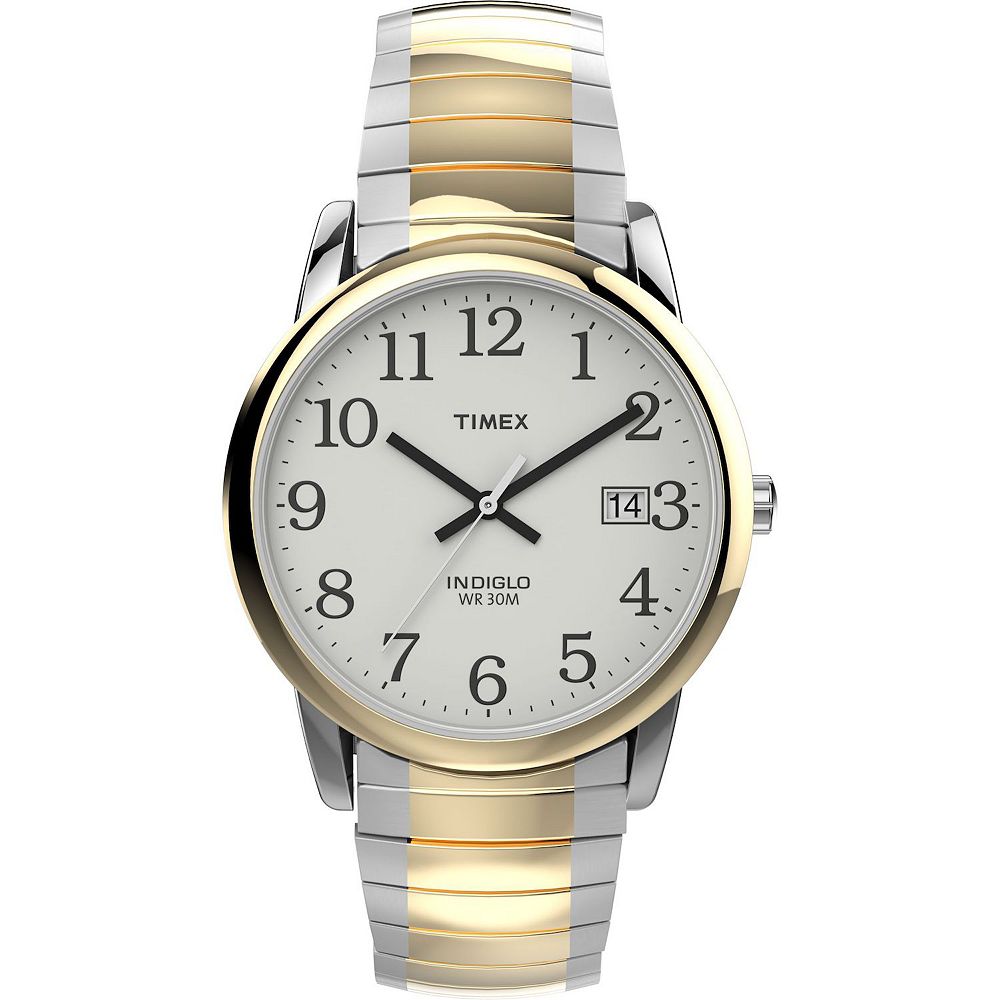 Timex® Easy Reader® Two Tone Stainless Steel Expansion Band Watch