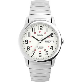 Timex® Easy Reader® Stainless Steel Expansion Band Watch - T20461JT