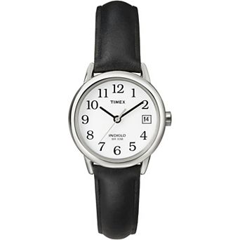 Timex® Easy Reader® Black Leather Strap Watch - T2H331JT