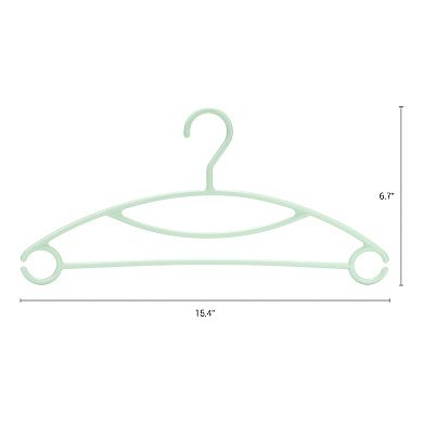 20 Pack Plastic Non-Slip Hangers, Durable Space Saving Clothes Hangers for Clothing, Closet, Pants