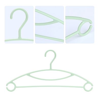 20 Pack Plastic Non-Slip Hangers, Durable Space Saving Clothes Hangers for Clothing, Closet, Pants