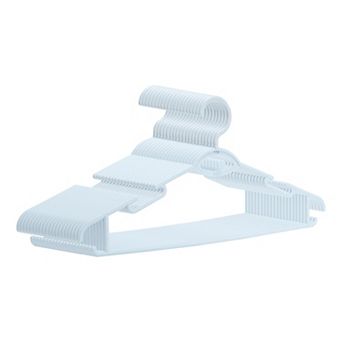 20 Pack Plastic Non-Slip Hangers, Durable 360-degree Space Saving Clothes Hangers for Clothing