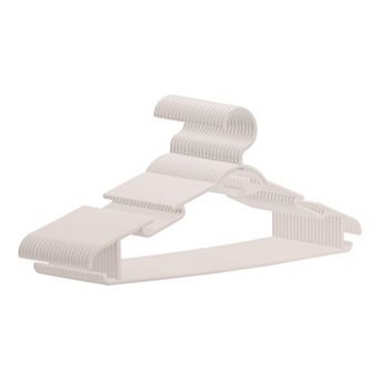 20 Pack Plastic Non-Slip Hangers, Durable 360-degree Space Saving Clothes Hangers for Clothing