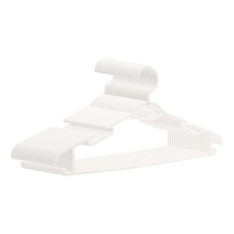 20 Pack Plastic Non-Slip Hangers, Durable 360-degree Space Saving Clothes Hangers for Clothing