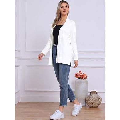 Open Front Cardigan for Women's Long Sleeve Stretchy Soft Fall Winter Casual Knit Sweater Cardigans