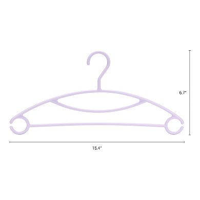 30 Pack Plastic Non-Slip Hangers, Durable Space Saving Clothes Hangers for Clothing, Closet, Pants