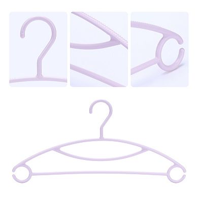30 Pack Plastic Non-Slip Hangers, Durable Space Saving Clothes Hangers for Clothing, Closet, Pants