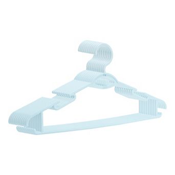 10 Pack Plastic Non-Slip Hangers, Durable 360-degree Space Saving Clothes Hangers for Clothing