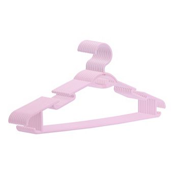 10 Pack Plastic Non-Slip Hangers, Durable 360-degree Space Saving Clothes Hangers for Clothing