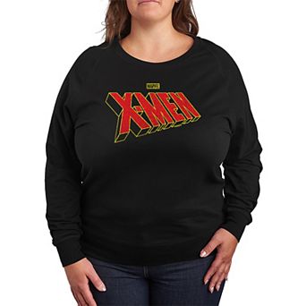 Plus Size X-Men Logo French Terry Long Sleeve Tee