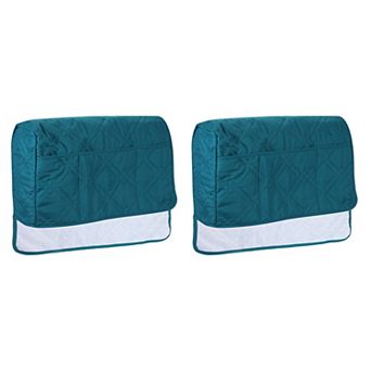 2 pc Sofa Armrest Organizer Non-Slip Armchair Caddy Waterproof Couch Armrest Cover with Side Pocket