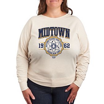 Plus Size Marvel Midtown Science French Terry Long Sleeve Tee
