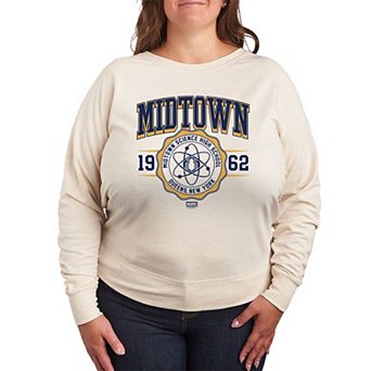 Plus Size Marvel Midtown Science French Terry Long Sleeve Tee