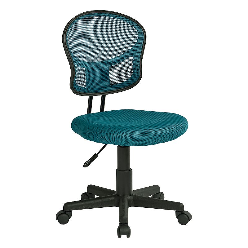 Office Star Products Mesh Task Chair, Blue, Furniture