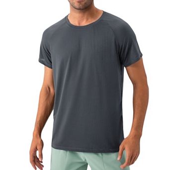 Men's Lightweight Performance T-Shirt with Moisture-Wicking Fabric and Raglan Sleeves