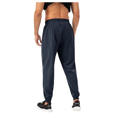 Men's Athletic Drawstring Pants with Zipper Pockets and Relaxed Fit