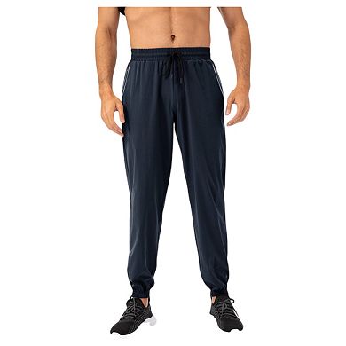 Men's Athletic Drawstring Pants with Zipper Pockets and Relaxed Fit