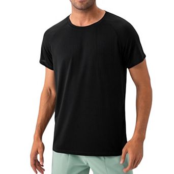 Men's Lightweight Performance T-Shirt with Moisture-Wicking Fabric and Raglan Sleeves