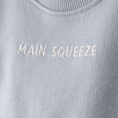 Baby Carter's 3-Piece 'Main Squeeze' Sweatshirt, Bodysuit & Shorts Set