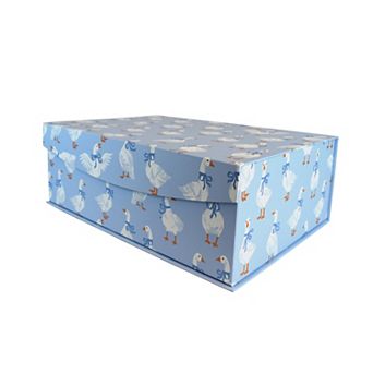 Celebrate Together™ Geese Blue Print Hinge Paper Box