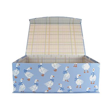 Celebrate Together™ Geese Blue Print Hinge Paper Box